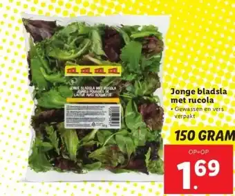 Lidl Jonge bladsla met rucola aanbieding