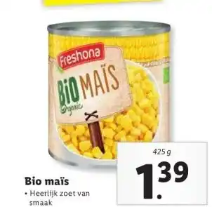 Lidl Bio maïs aanbieding