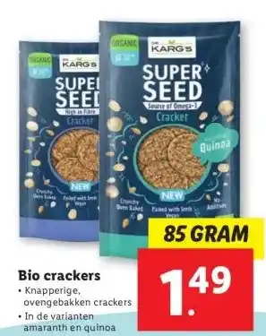 Lidl Bio crackers aanbieding