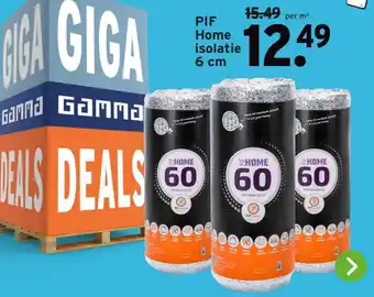 GAMMA PIF Home isolatie 6 cm aanbieding