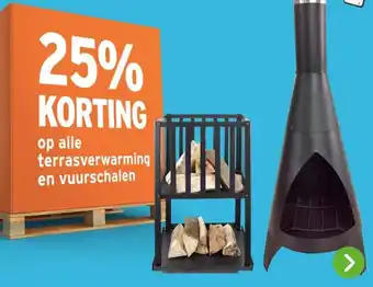 GAMMA op alle terrasverwarming en vuurschalen aanbieding