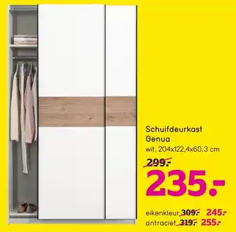 Leen Bakker Schuifdeurkast Genua aanbieding
