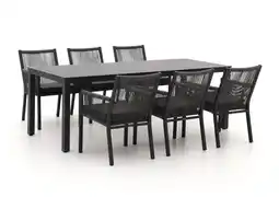 Kees Smit Manifesto rivola/menzano 220cm dining tuinset 7-delig aanbieding