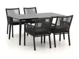 Kees Smit Manifesto rivola/sora 160cm dining tuinset 5-delig aanbieding