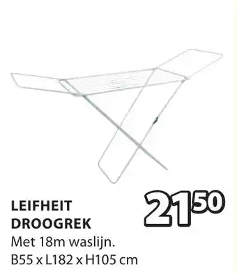 Jysk LEIFHEIT DROOGREK aanbieding