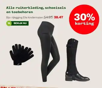 Welkoop Alle ruiterkleding, schoeisels en toebehoren aanbieding