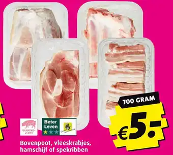 Boni Bovenpoot, vleeskrabjes, hamschijf of spekribben 700g aanbieding