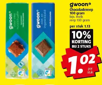 Boni Chocoladereep 100 gram aanbieding