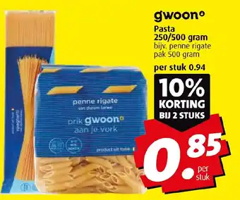 Boni Pasta 250/500 gram aanbieding