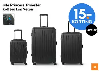 Blokker alle Princess Traveller koffers Las Vegas aanbieding