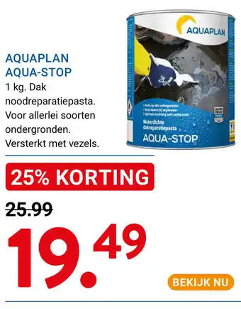 Kluswijs AQUA-STOP aanbieding