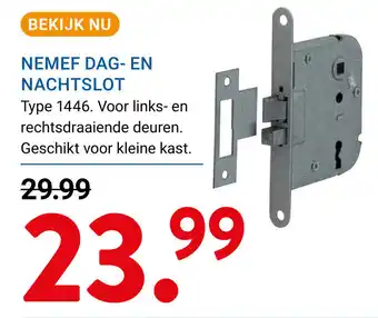 Kluswijs NEMEF DAG- EN NACHTSLOT aanbieding