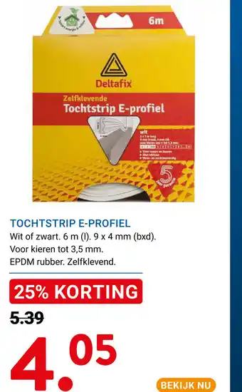 Kluswijs TOCHTSTRIP E-PROFIEL aanbieding