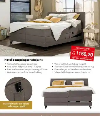 Woonsquare Hotel boxspringset Majestic aanbieding