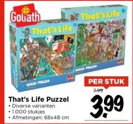 Vomar Voordeelmarkt That's life puzzel aanbieding