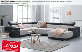 Woonsquare Hoekbank parys aanbieding