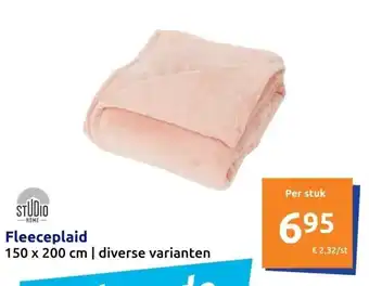 Action Fleeceplaid aanbieding