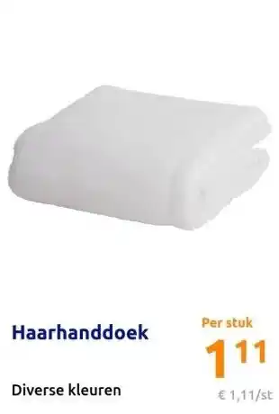 Action Haarhanddoek aanbieding