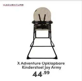 Baby & Tiener X adventure opklapbare kinderstoel joy army aanbieding