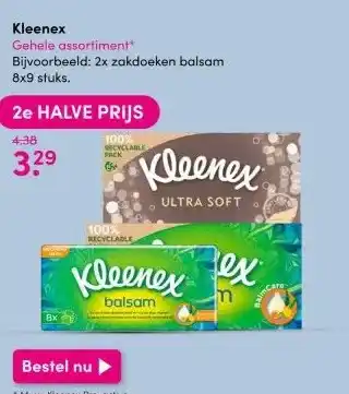 DA Kleenex aanbieding