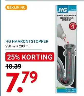 Kluswijs Hg haarontstopper aanbieding