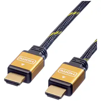 Conrad Roline gold hdmi high speed kabel, m/m, 3 m aanbieding