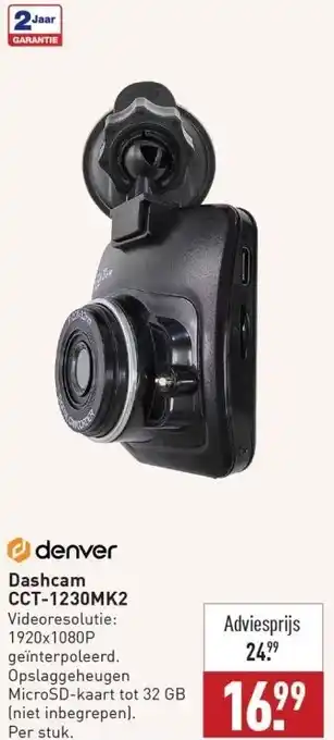 ALDI Denver dashcam cct-1230mk2 aanbieding