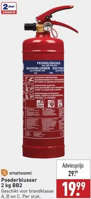 ALDI S smartwares poederblusser 2 kg bb2 aanbieding