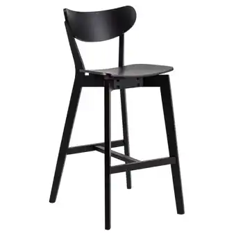 fonQ 24designs arvid barkruk - zithoogte 75 cm - set van 2 - zwart aanbieding