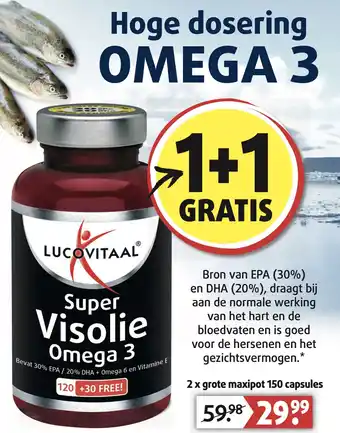 Lucovitaal Hoge dosering omega 3 aanbieding