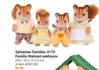 Lobbes Sylvanian Families 4172 Familie Walnoot eekhoorn 20 x 15 x 5cm aanbieding