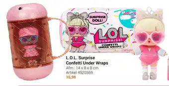 Lobbes L.O.L Surprise Confetti Under Wraps 14 x 8 x 8cm aanbieding