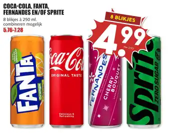 MCD Supermarkt Coca-cola, fanta, fernandes en/of sprite aanbieding