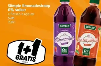 Poiesz Slimpie limonadesiroop 0% suiker aanbieding