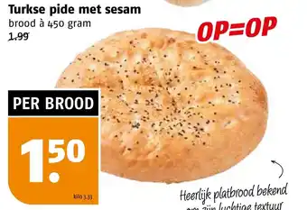 Poiesz Turkse pide met sesam aanbieding