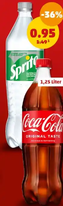 PENNY DE COCA-COLA², FANTA², SPRITE 1.25 Liter aanbieding