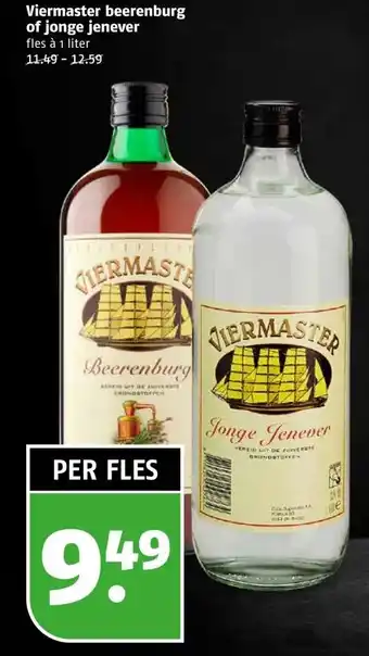 Poiesz Viermaster beerenburg of jonge jenever aanbieding