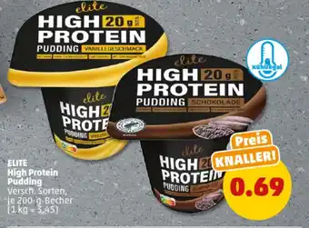 PENNY DE ELITE High Protein Pudding aanbieding