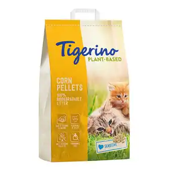 Zooplus 7 liter tigerino plantaardig mais kattenbakvulling geurvrij aanbieding