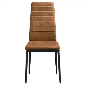 Leen Bakker Eetkamerstoel rowin - stof - cognac aanbieding