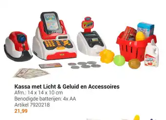 Lobbes Kassa met Licht & Geluid en Accessoires 14 x 14 x 10cm aanbieding