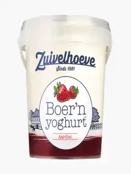 Flink Zuivelhoeve boer'n yoghurt aardbei 750g aanbieding