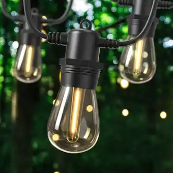 Amazon 31m/102ft lichtsnoeren voor buiten, globalink ip65 waterdicht lichtketting uitbreidbaar met 30+2 s14 led-bollen, buiten licht aanbieding