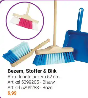 Lobbes Bezem, Stoffer & Blik 52cm aanbieding