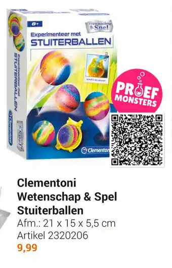 Lobbes Clementoni Wetenschap & Spel Stuiterballen 21 x 15 x 5,5cm aanbieding