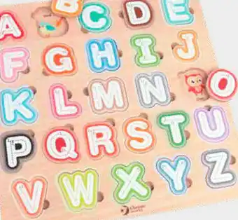 Toycentrum Drachten Classic World Houten Puzzel alfabet aanbieding