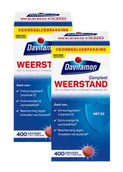 De Online Drogist Davitamon compleet weerstand dragees multiverpakking 2x400st aanbieding