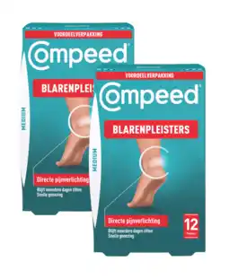 De Online Drogist Compeed blarenpleisters medium 2x12st aanbieding