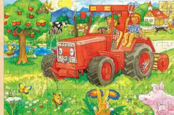 Toycentrum Drachten Houten Legpuzzel 96st - Tractor aanbieding