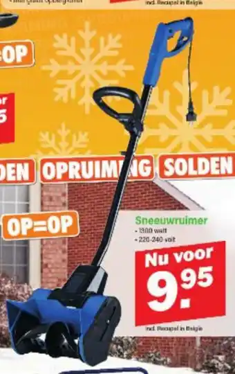 Van Cranenbroek Sneeuwruimer aanbieding